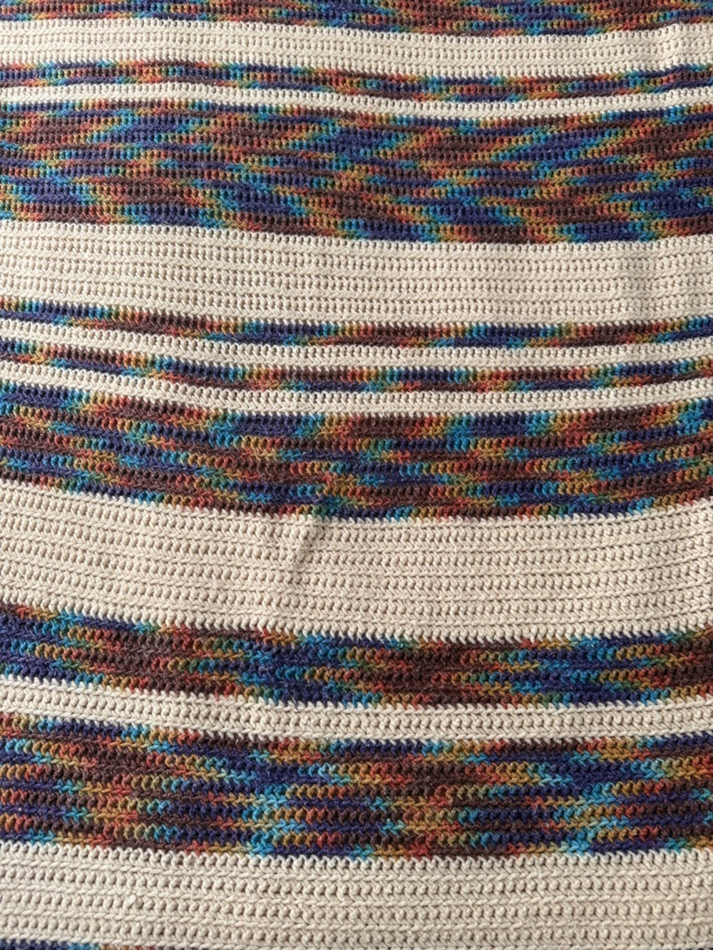 Rainbow Knit Throw Blanket - Picture 3 of 9